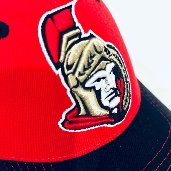 NHL Zephyr Ottawa Senators Red Black Fitted Hat size M/L - Picture 7 of 7